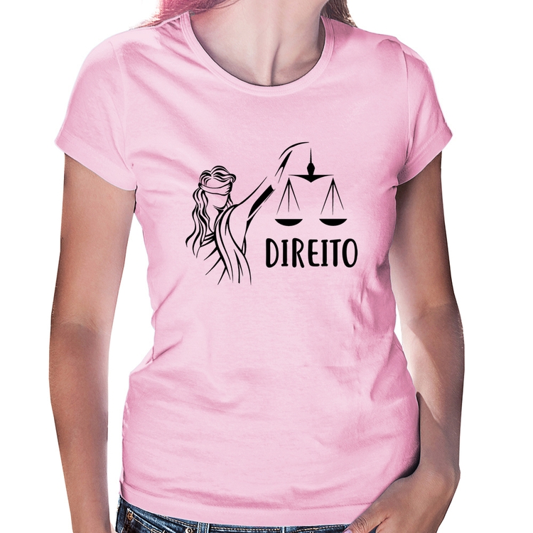 Baby Look Direito - Rosa Bebê