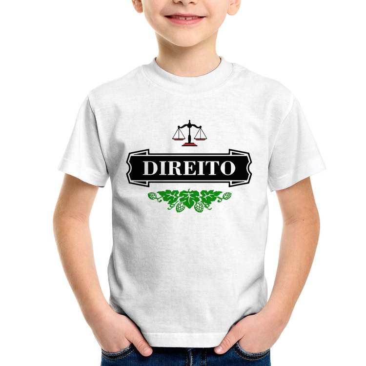 Camiseta Infantil Direito Beer Logo