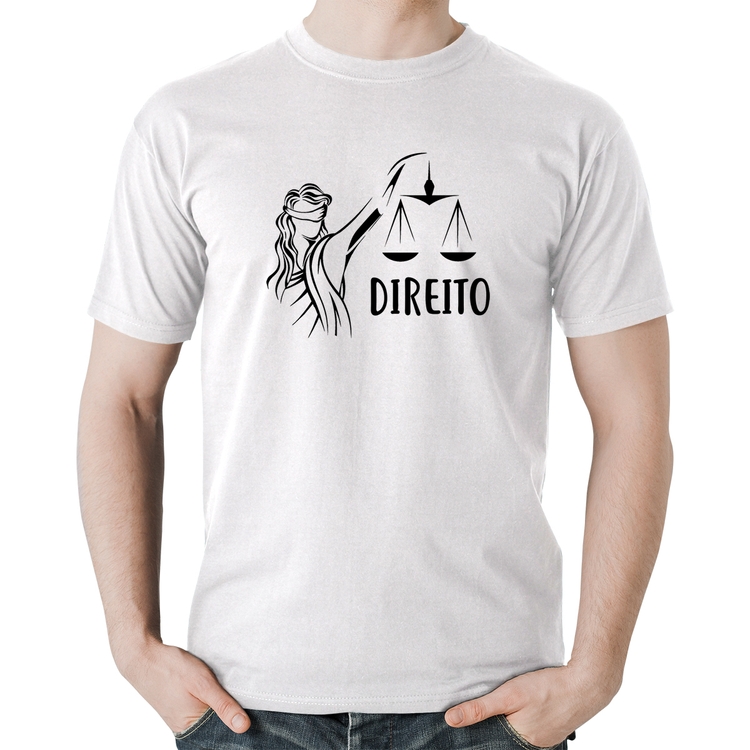 Camiseta Algodão Direito - Branca