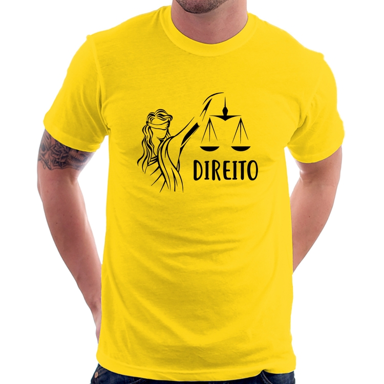 Camiseta Direito - Amarela