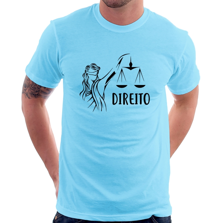 Camiseta Direito - Azul Bebê