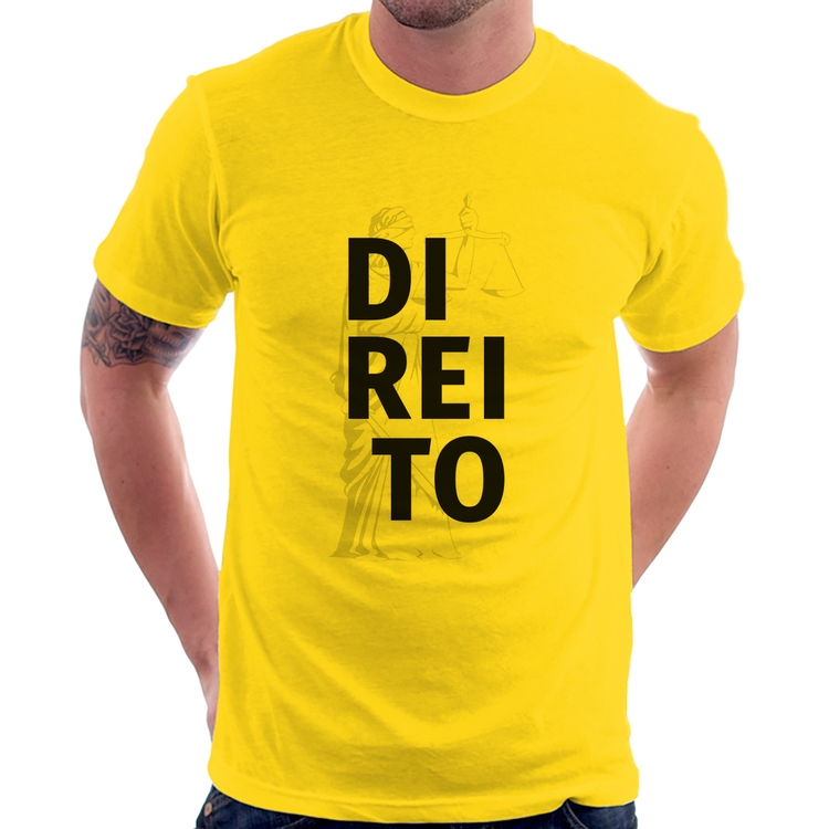 Camiseta Direito Estudante - Amarela