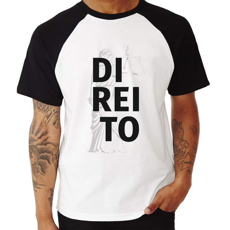 Camiseta Raglan Direito Estudante