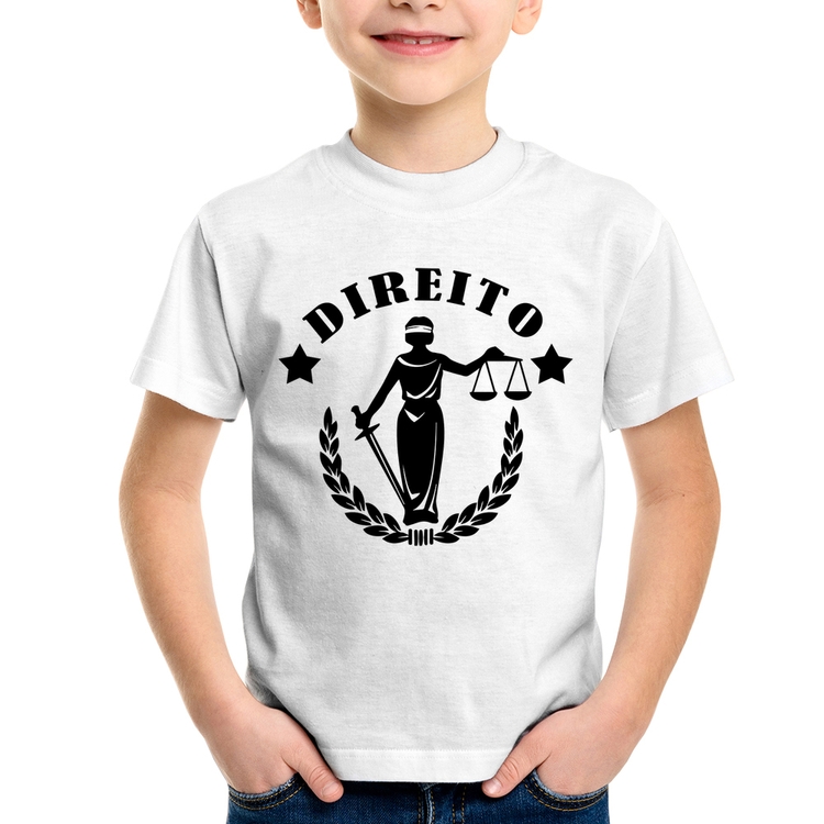 Camiseta Infantil Direito Justiça