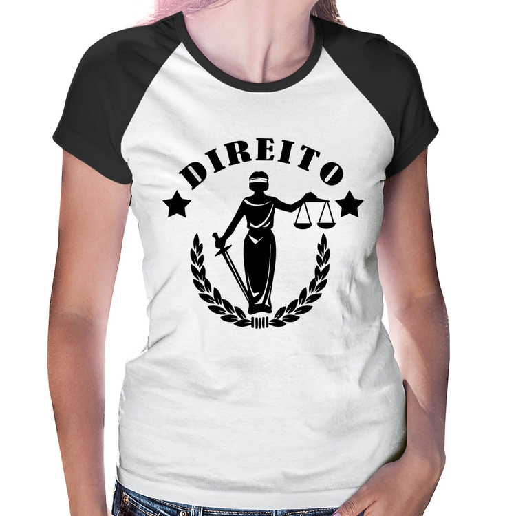 Baby Look Raglan Direito Justiça