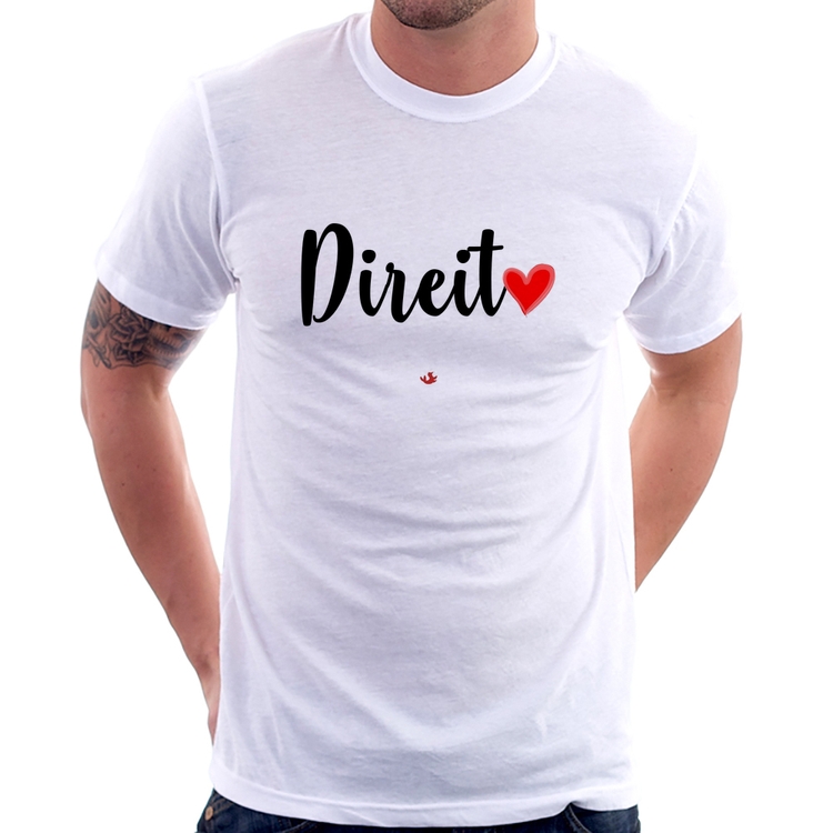 Camiseta Direito por amor