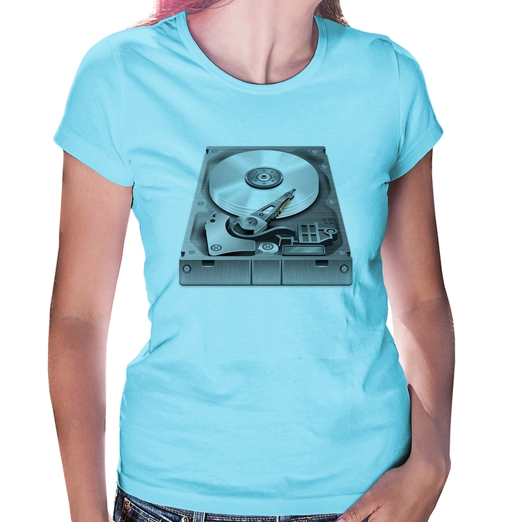 Baby Look Disco Rígido HD - Azul Bebê