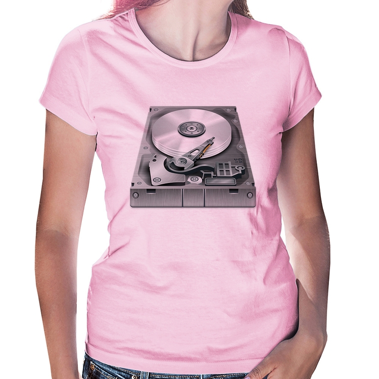 Baby Look Disco Rígido HD - Rosa Bebê