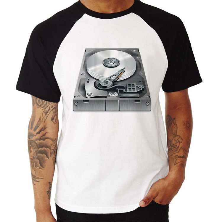 Camiseta Raglan Disco Rígido HD