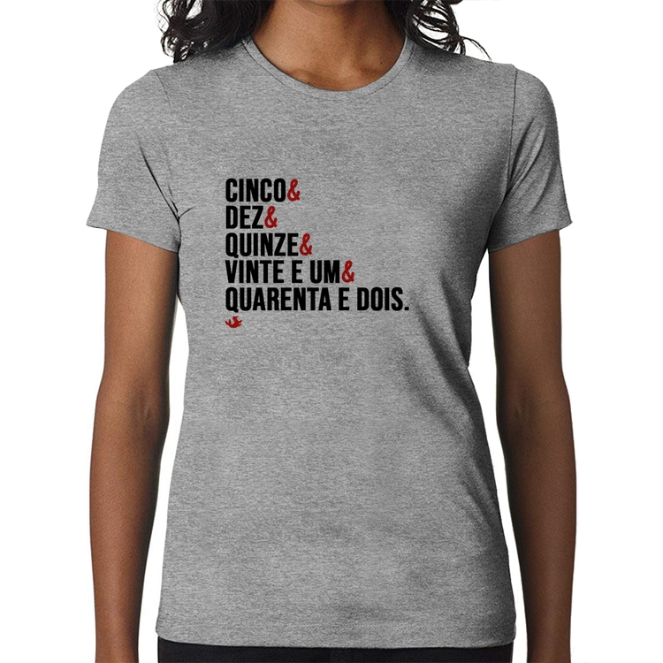 Baby Look Distâncias de Corrida - Cinza