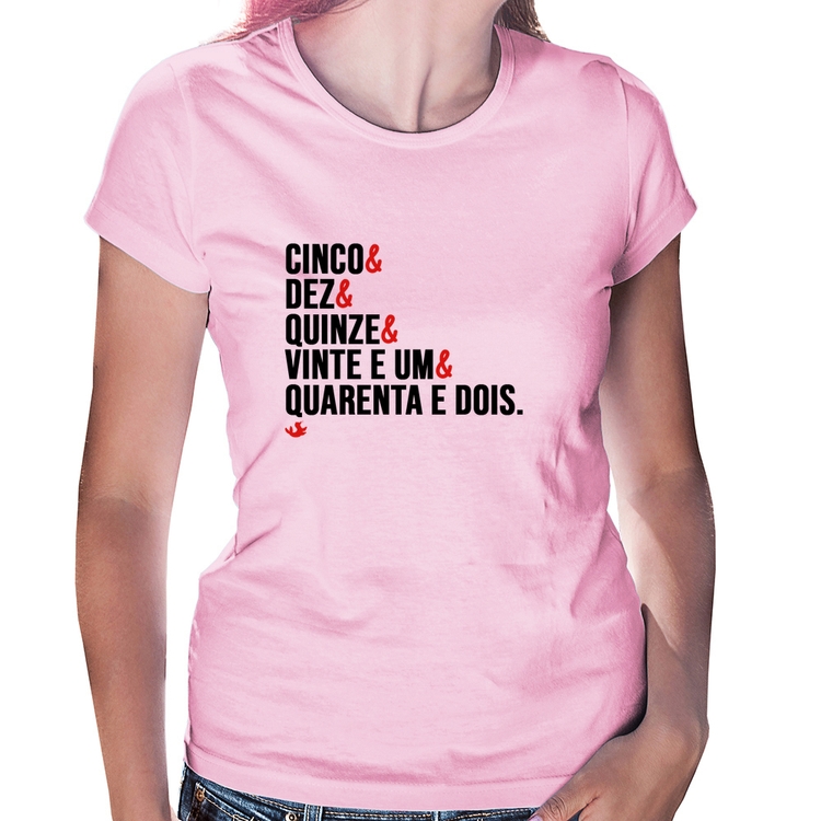 Baby Look Distâncias de Corrida - Rosa Bebê