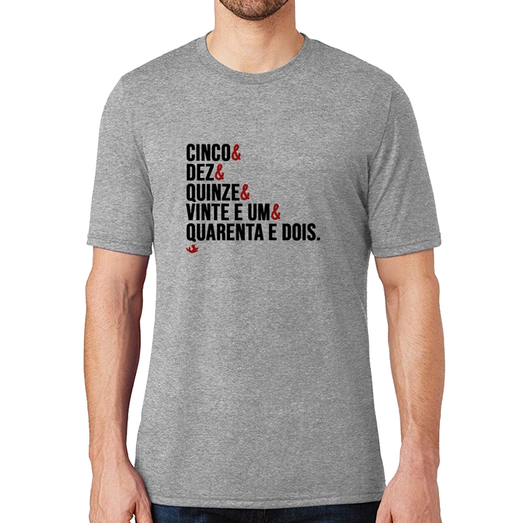 Camiseta Distâncias de Corrida - Cinza