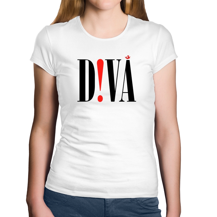 Baby Look Algodão Diva - Branca