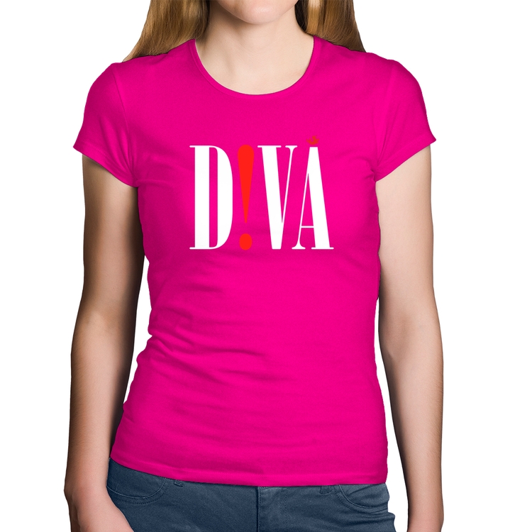 Baby Look Algodão Diva - Rosa