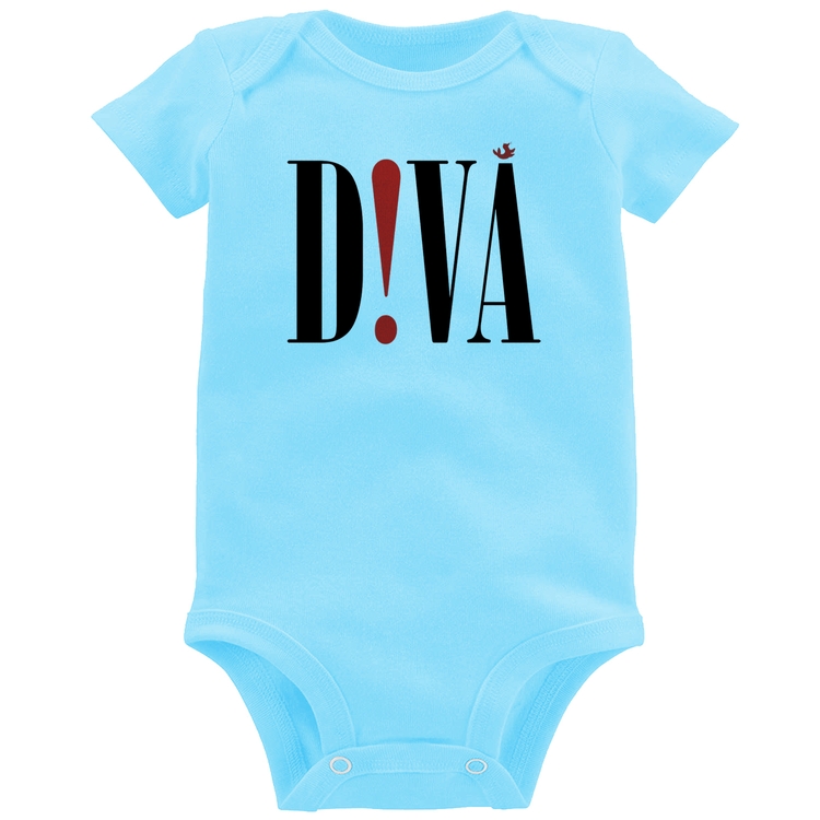 Body Bebê Diva - Azul Bebê