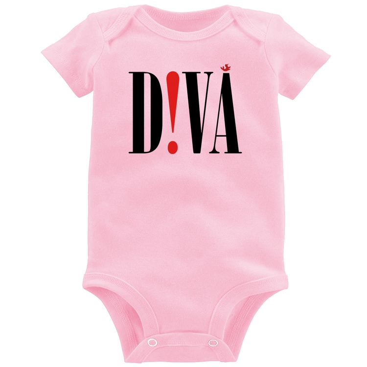 Body Bebê Diva - Rosa Bebê