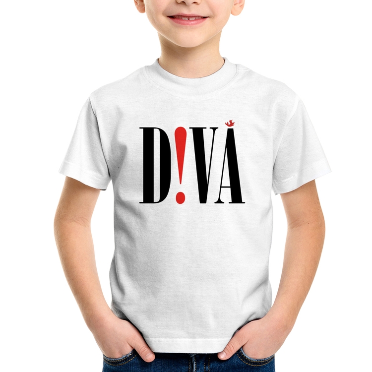 Camiseta Infantil Diva