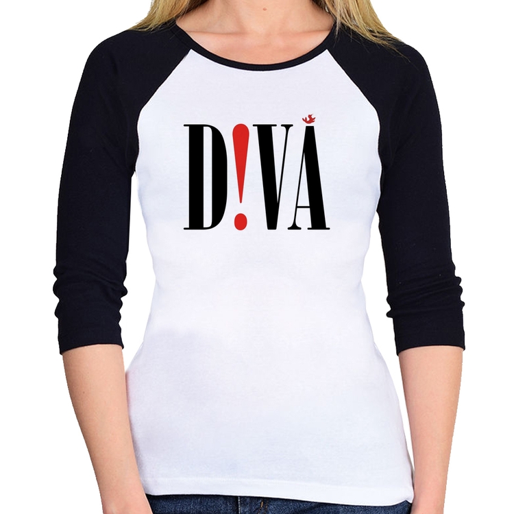 Baby Look Raglan Diva Manga 3/4