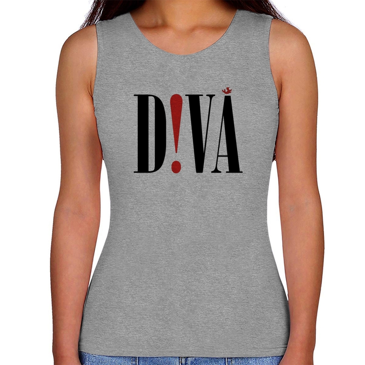 Regata Feminina Diva - Cinza