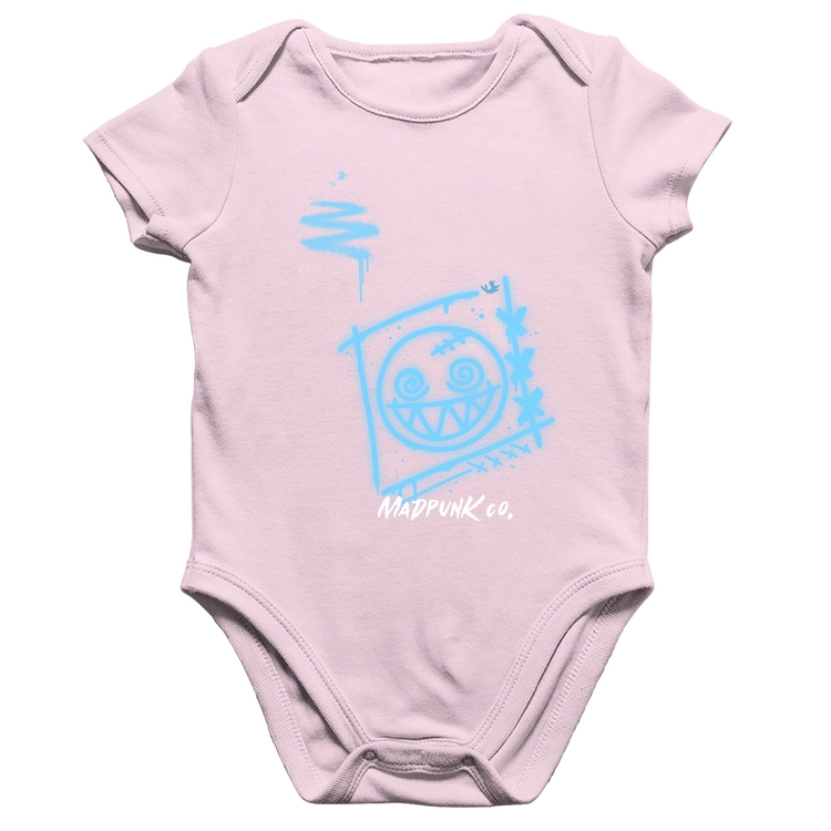 Body Bebê Algodão Dizzy Eyes Madpunk co. - Rosa Bebê