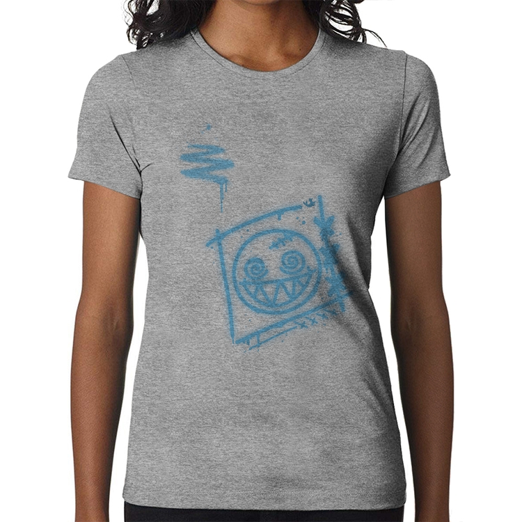 Baby Look Dizzy Eyes Madpunk co. - Cinza