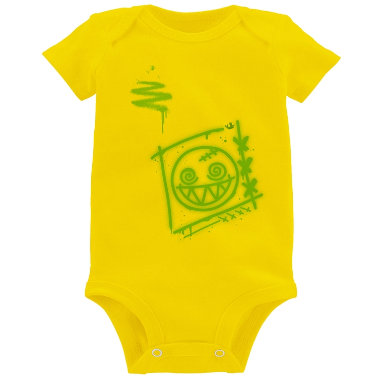 Body Bebê Dizzy Eyes Madpunk co. - Amarelo
