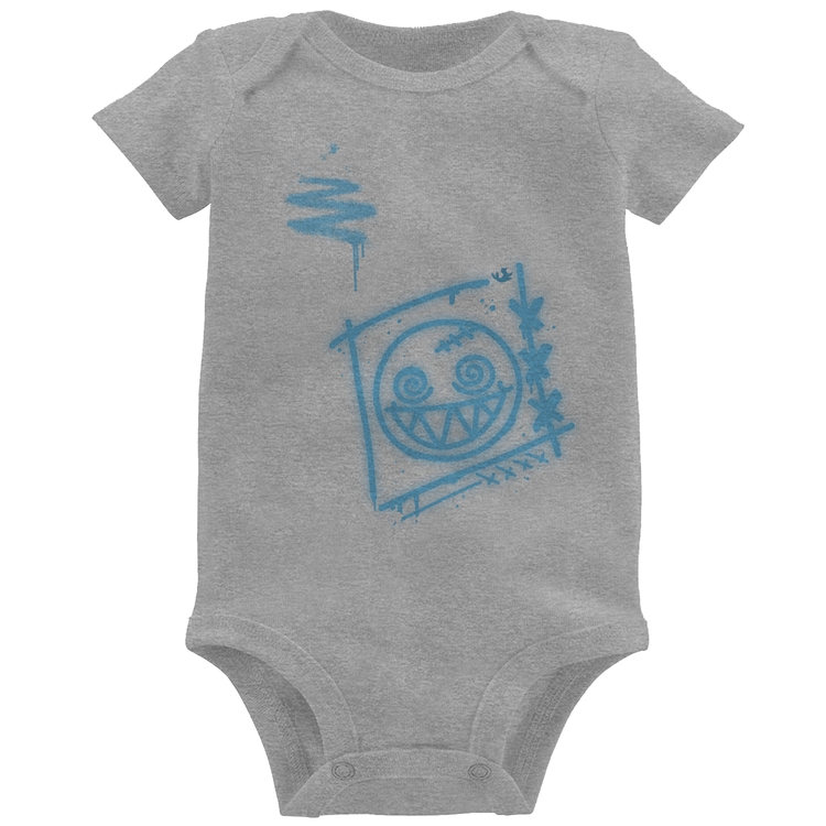 Body Bebê Dizzy Eyes Madpunk co. - Cinza