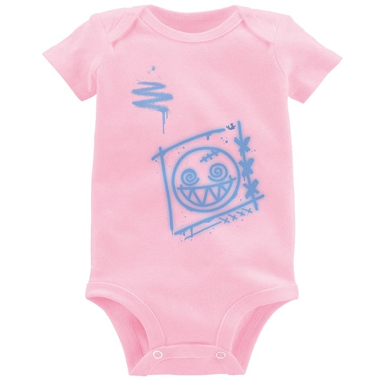 Body Bebê Dizzy Eyes Madpunk co. - Rosa Bebê
