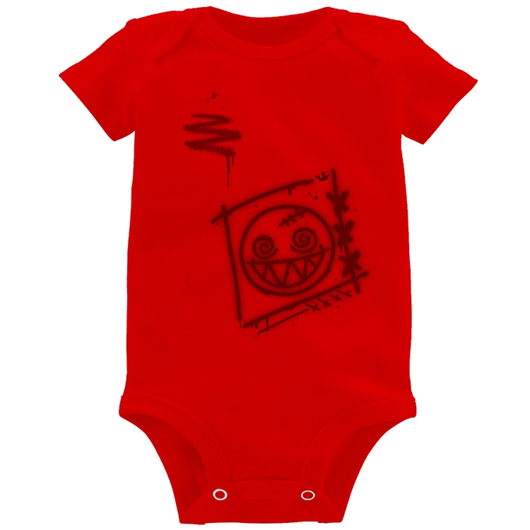 Body Bebê Dizzy Eyes Madpunk co. - Vermelho