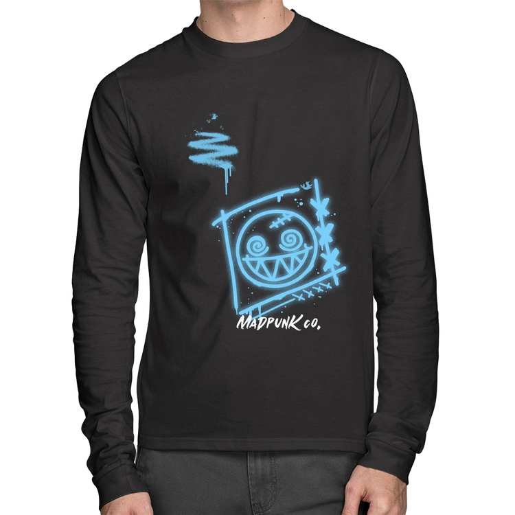 Camiseta Algodão Dizzy Eyes Madpunk co. Manga Longa
