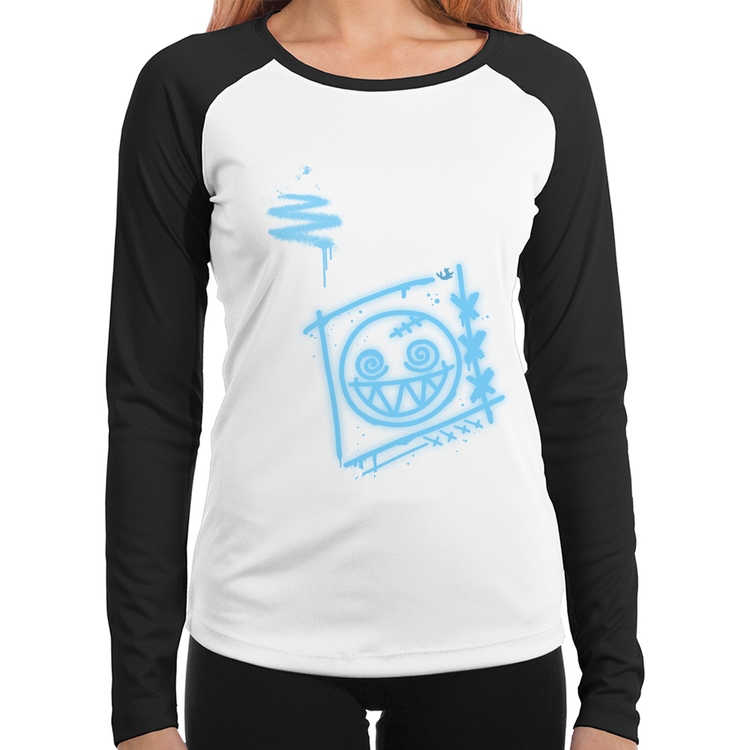 Baby Look Raglan Dizzy Eyes Madpunk co. Manga Longa