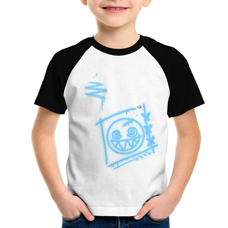 Camiseta Raglan Infantil Dizzy Eyes Madpunk co.