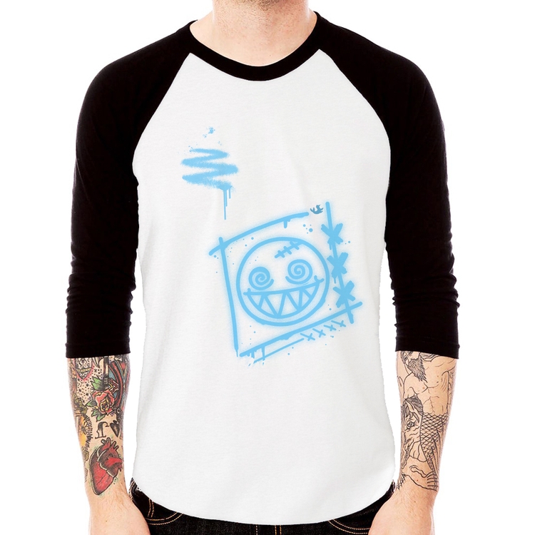 Camiseta Raglan Dizzy Eyes Madpunk co. Manga 3/4