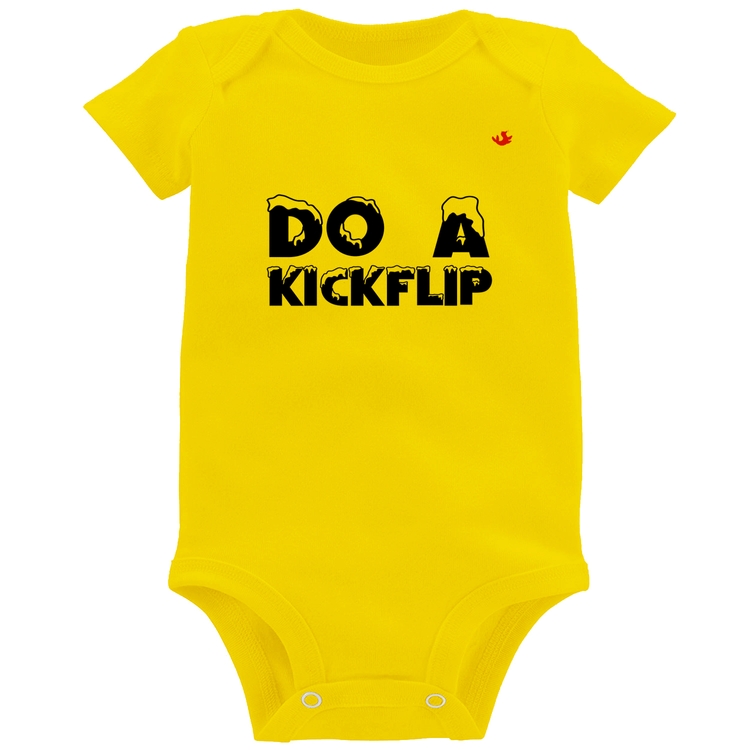 Body Bebê Do a Kickflip - Amarelo
