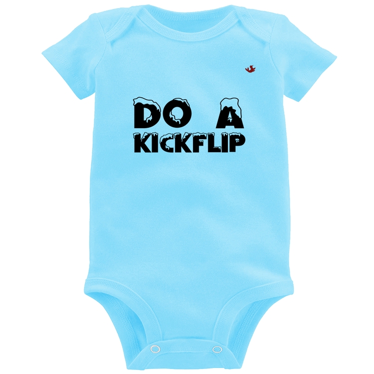 Body Bebê Do a Kickflip - Azul Bebê