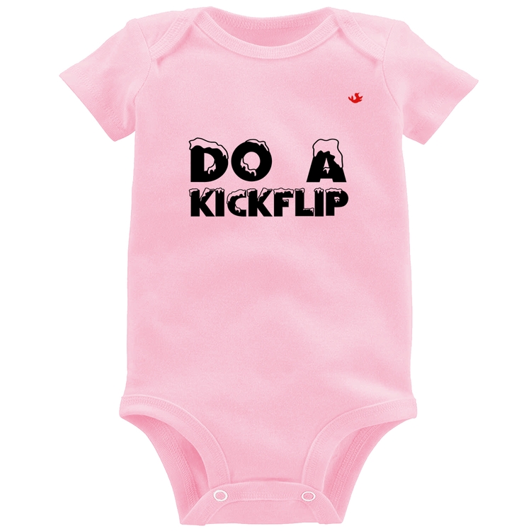 Body Bebê Do a Kickflip - Rosa Bebê