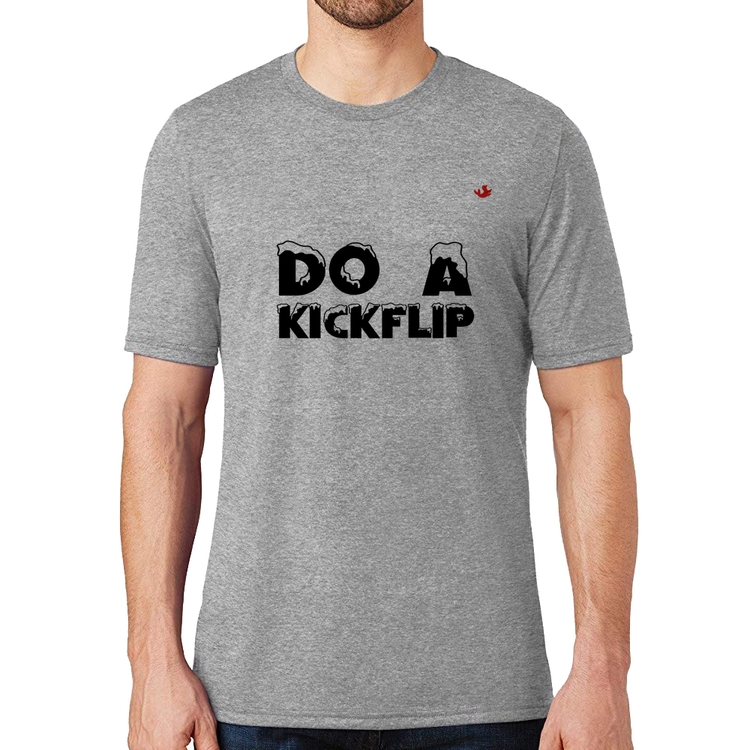 Camiseta Do a Kickflip - Cinza