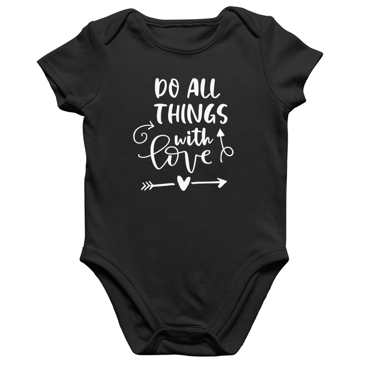 Body Bebê Algodão Do All Things With Love