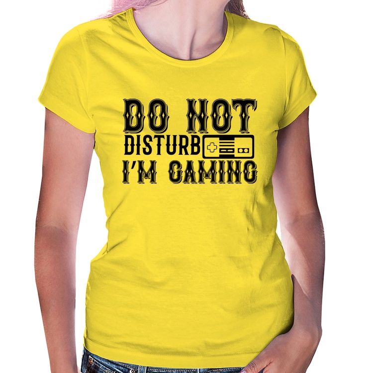 Baby Look Do Not Disturb I'm Gaming - Amarela