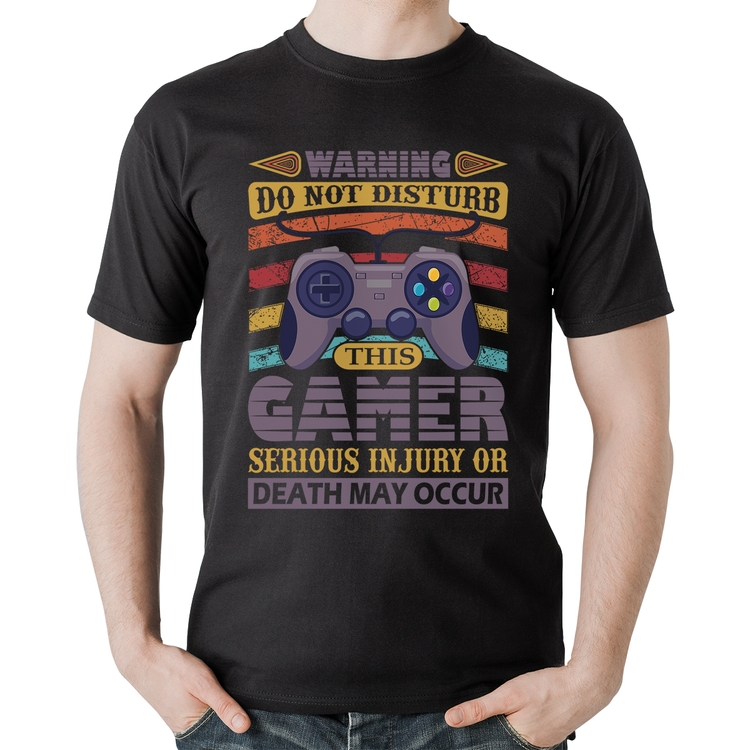 Camiseta Algodão Do Not Disturb This Gamer