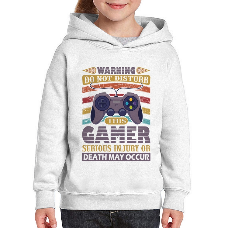 Moletom Infantil Do Not Disturb This Gamer
