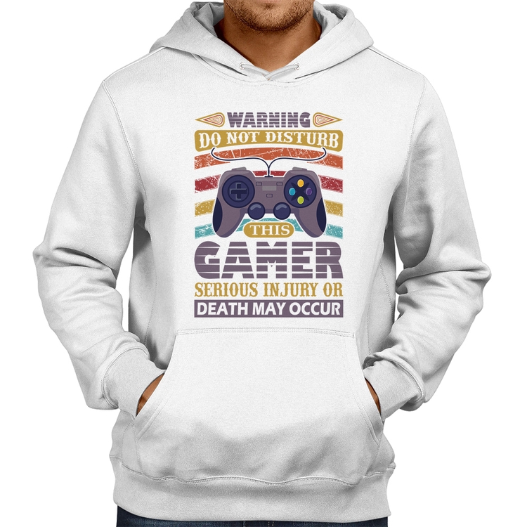 Moletom Do Not Disturb This Gamer - Branco