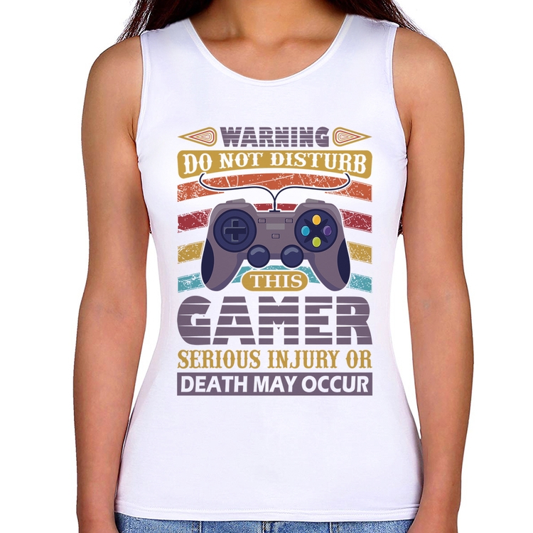 Regata Feminina Do Not Disturb This Gamer