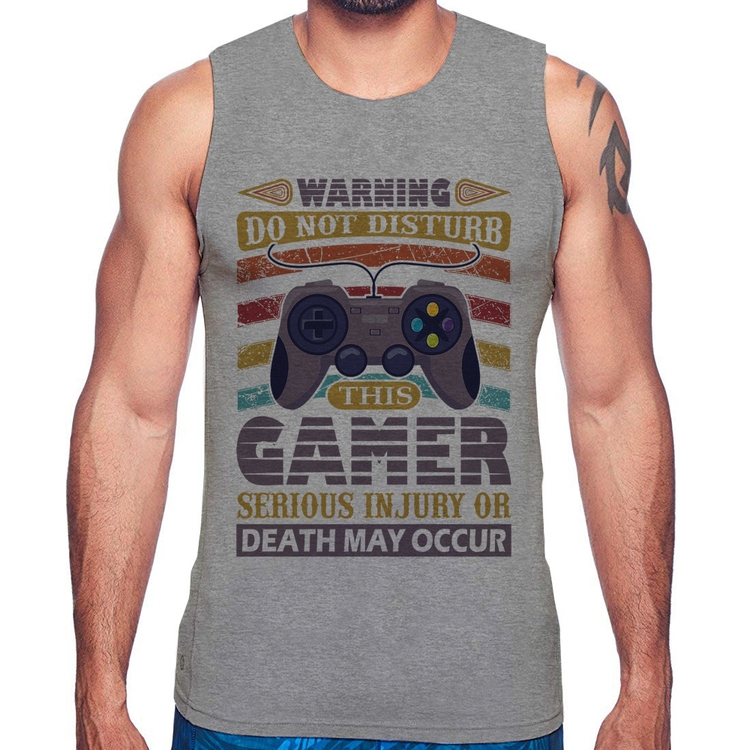 Regata Do Not Disturb This Gamer - Cinza