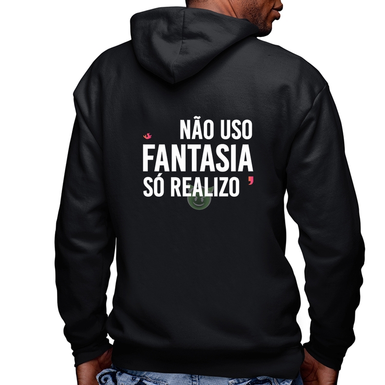 Blusa Moletom Doe um beijo Masculina com Capuz e Zíper