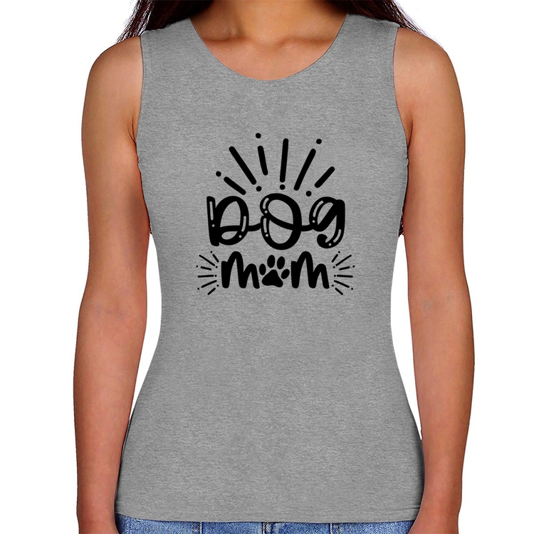 Regata Feminina Dog Mom - Cinza