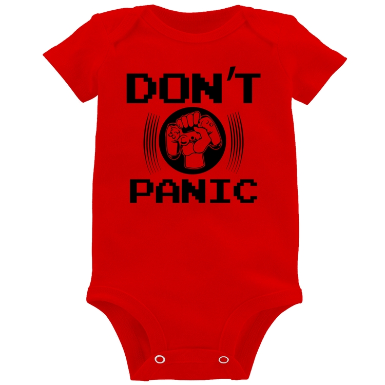Body Bebê Don't Panic - Vermelho