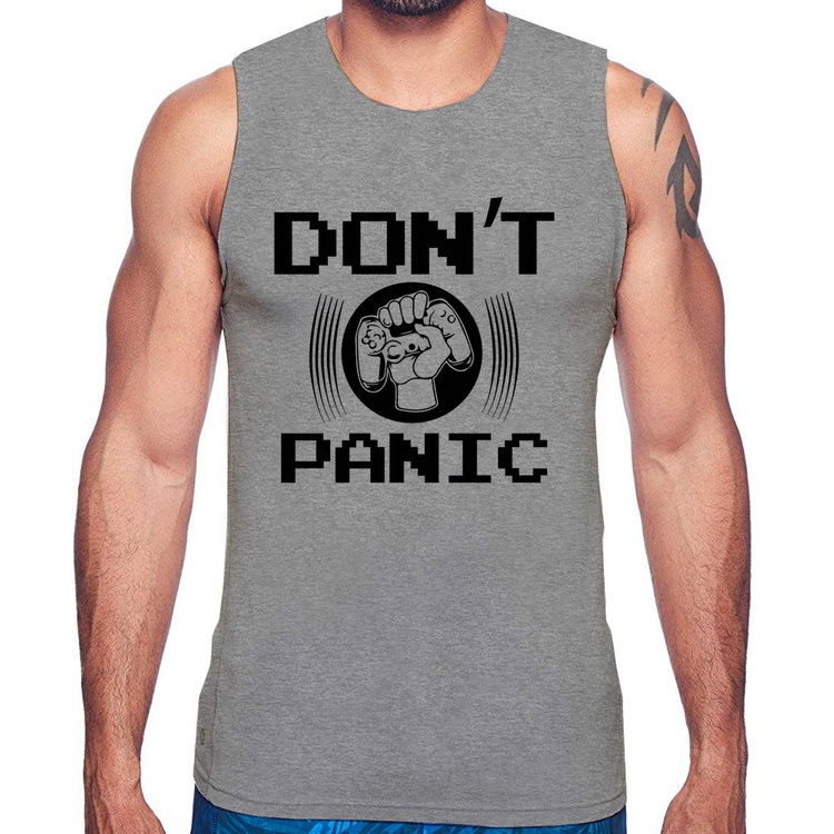 Regata Don't Panic - Cinza