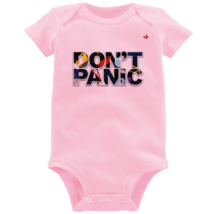 Body Bebê Don't panic - Rosa Bebê