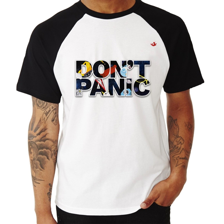Camiseta Raglan Don't panic